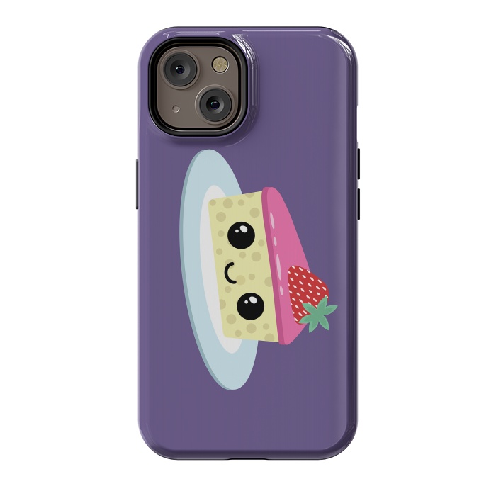 iPhone 14 StrongFit Cute cheesecake by Laura Nagel