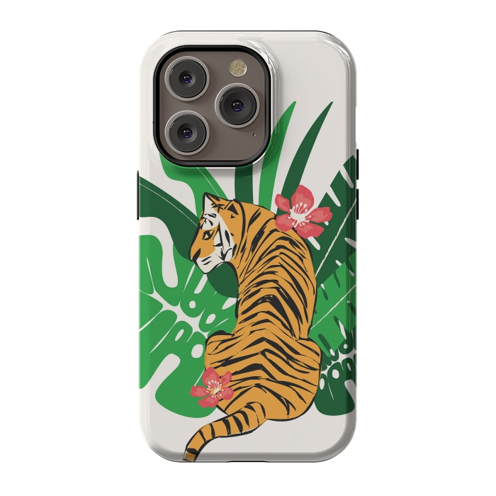 iPhone 14 Pro StrongFit Tiger 011 by Jelena Obradovic