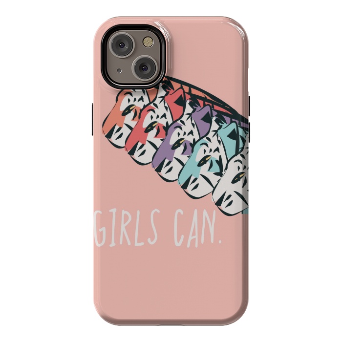iPhone 14 Plus StrongFit Girls can, pink by Jelena Obradovic
