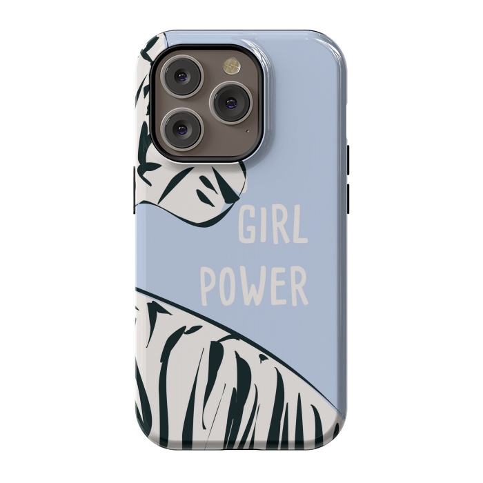 iPhone 14 Pro StrongFit Girl Power, blue by Jelena Obradovic
