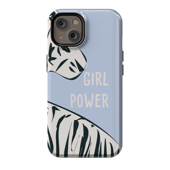 iPhone 14 StrongFit Girl Power, blue by Jelena Obradovic