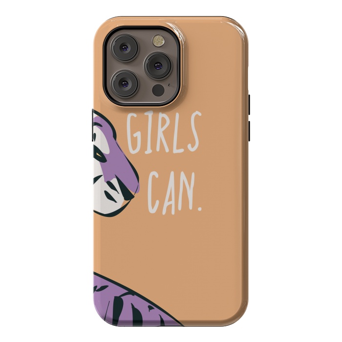 iPhone 14 Pro max StrongFit Girls can, peach by Jelena Obradovic