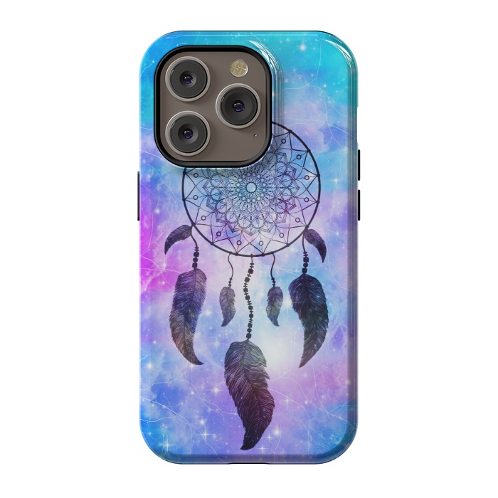 iPhone 14 Pro StrongFit Galaxy dreamcatcher by Jms