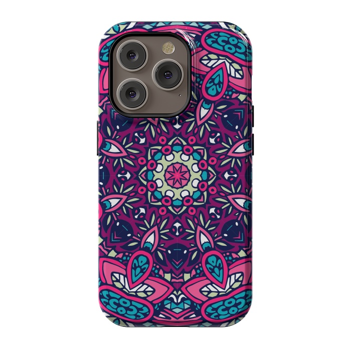 iPhone 14 Pro StrongFit Bright Color Mandalas I by ArtsCase