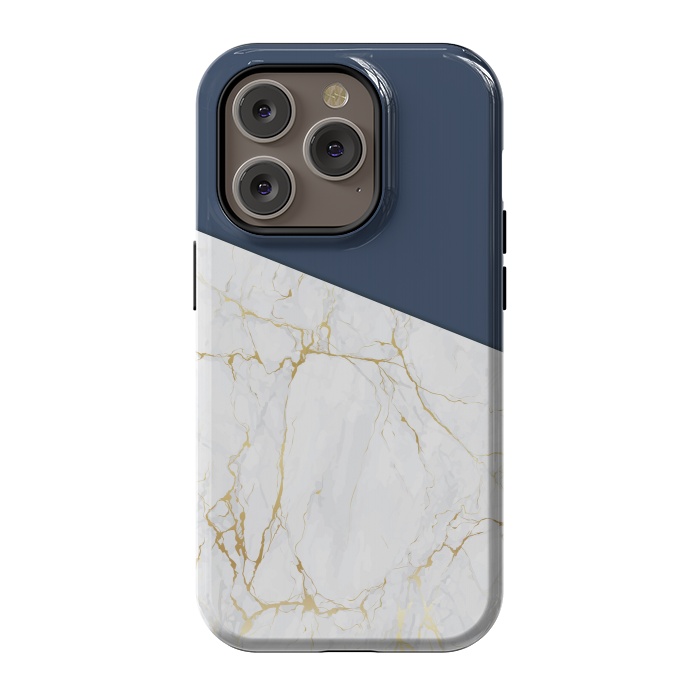 iPhone 14 Pro StrongFit Marble Design III by ArtsCase