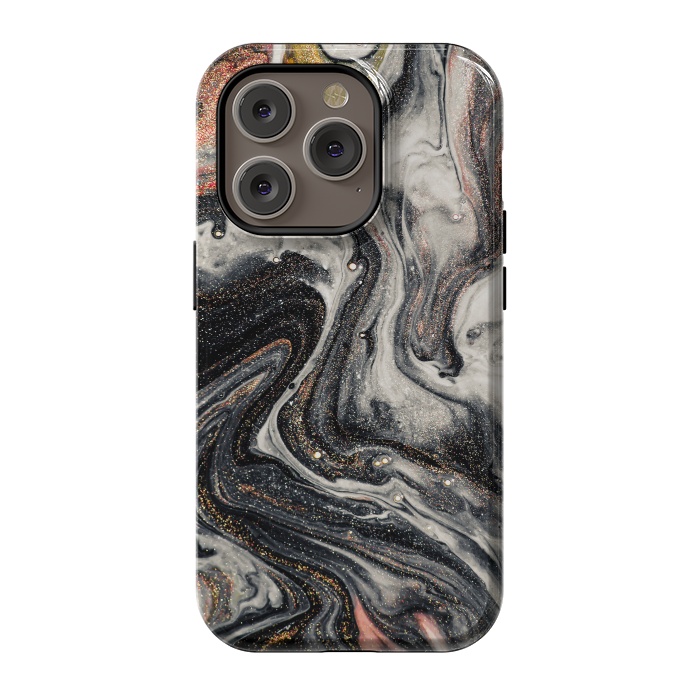 iPhone 14 Pro StrongFit Swirls of Marble and The Ripples of Agate by ArtsCase