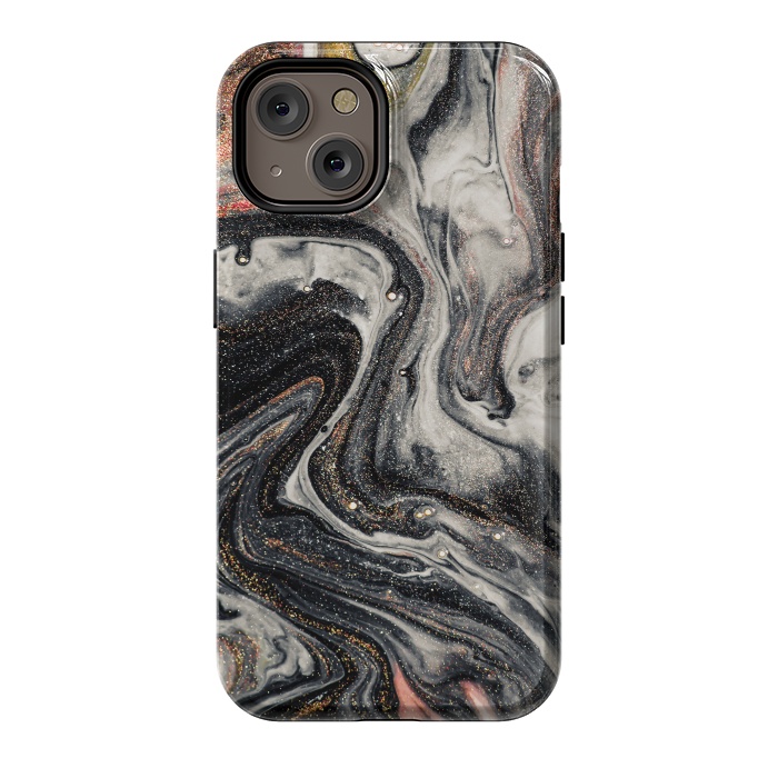 iPhone 14 StrongFit Swirls of Marble and The Ripples of Agate by ArtsCase