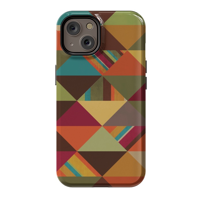 iPhone 14 StrongFit Autumn Triangles by Noonday Design