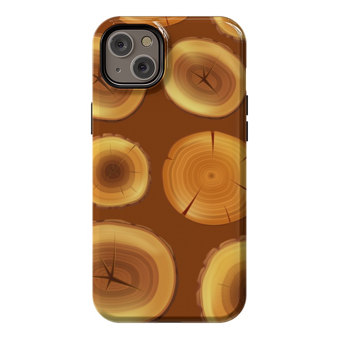 iPhone 14 Plus StrongFit wooden trunk pattern by MALLIKA