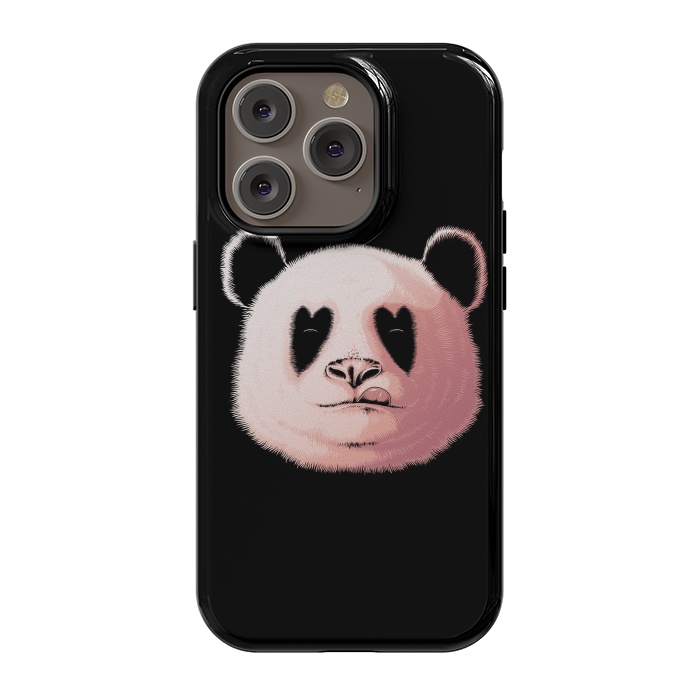 iPhone 14 Pro StrongFit Panda in Love by Afif Quilimo