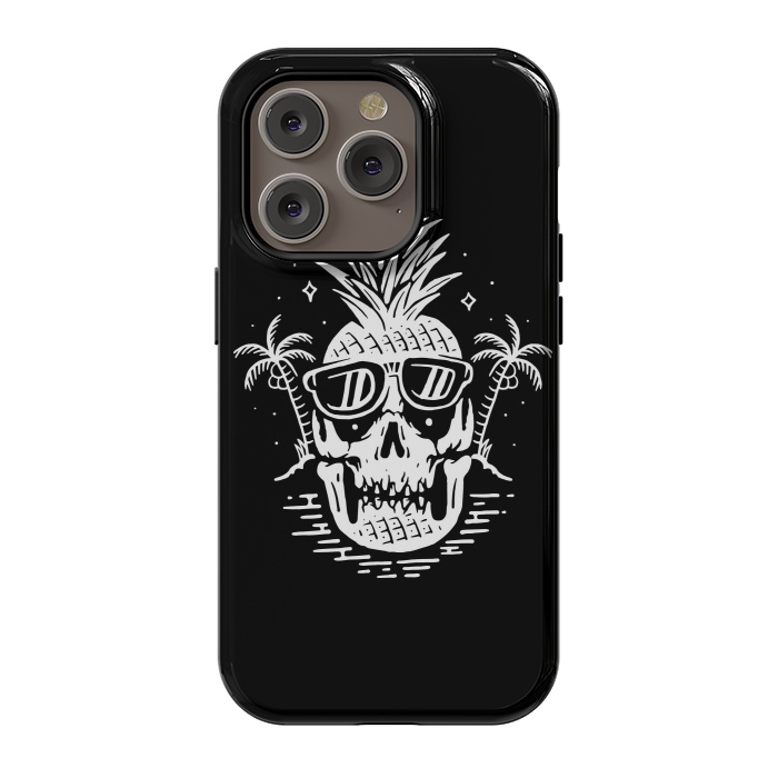 iPhone 14 Pro StrongFit Skull Pineapple 2 by Afif Quilimo