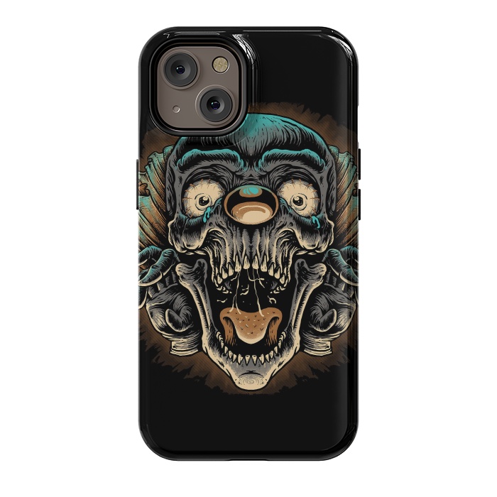 iPhone 14 StrongFit Scary Clown by Afif Quilimo