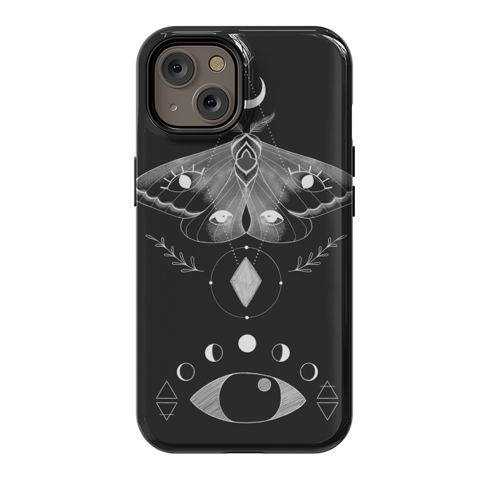 iPhone 14 StrongFit Metaphys Moth by Melissa Lee