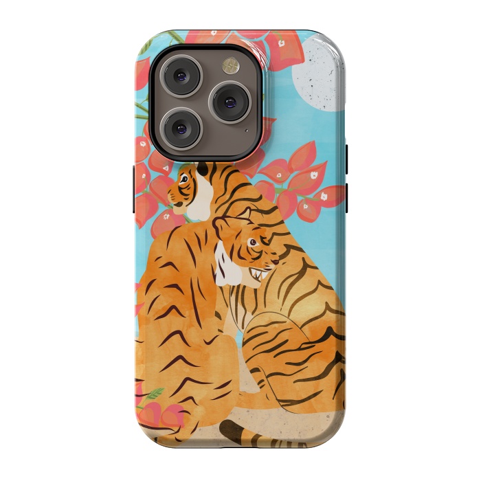 iPhone 14 Pro StrongFit Tiger Honeymoon by Uma Prabhakar Gokhale