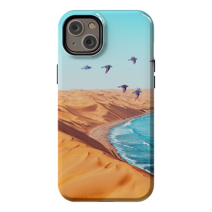 iPhone 14 Plus StrongFit Desert Birds by Uma Prabhakar Gokhale
