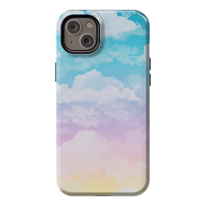 iPhone 14 Plus StrongFit Pastel Clouds by Julie Erin Designs