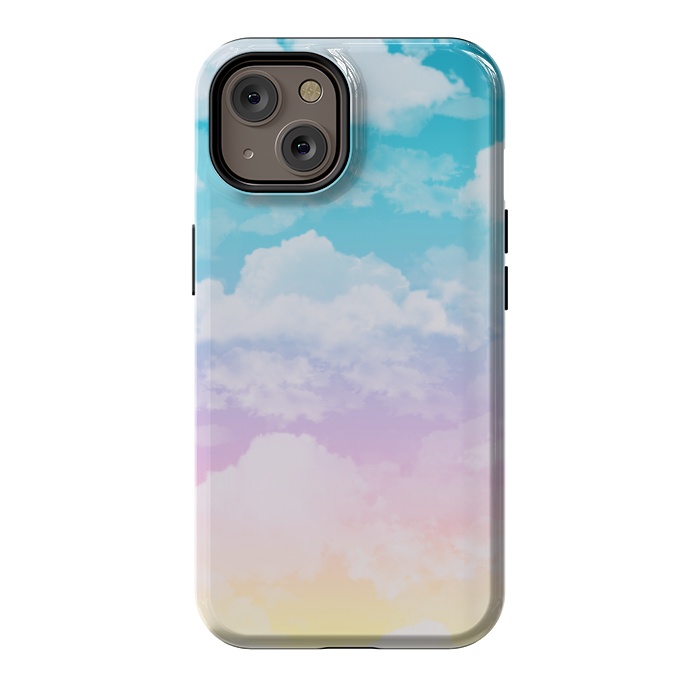 iPhone 14 StrongFit Pastel Clouds by Julie Erin Designs