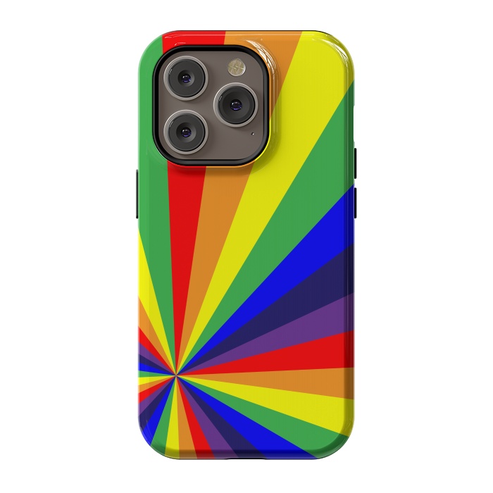 iPhone 14 Pro StrongFit rainbow rays by MALLIKA