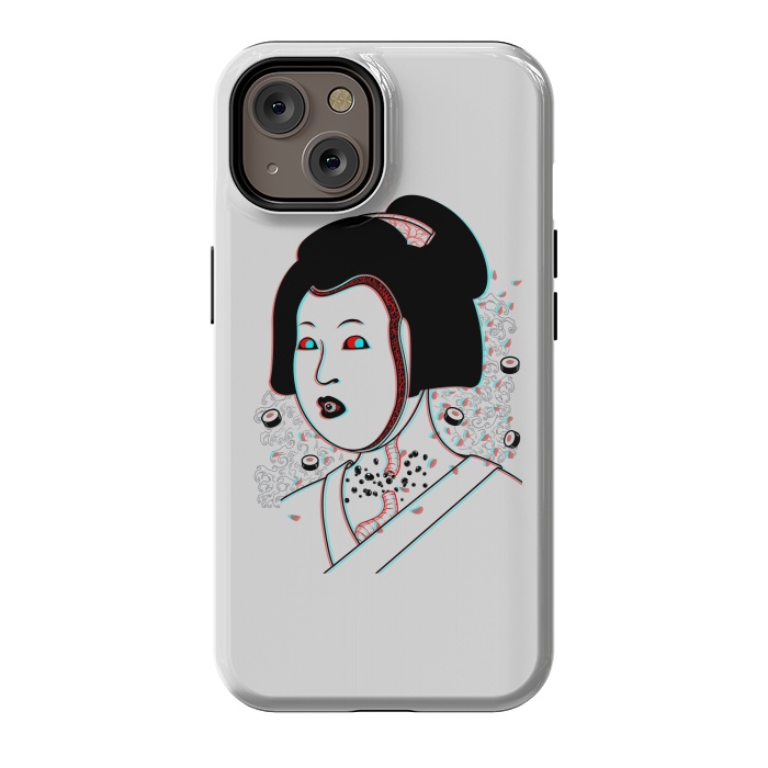iPhone 14 StrongFit Psychedelic Geisha by Pigboom
