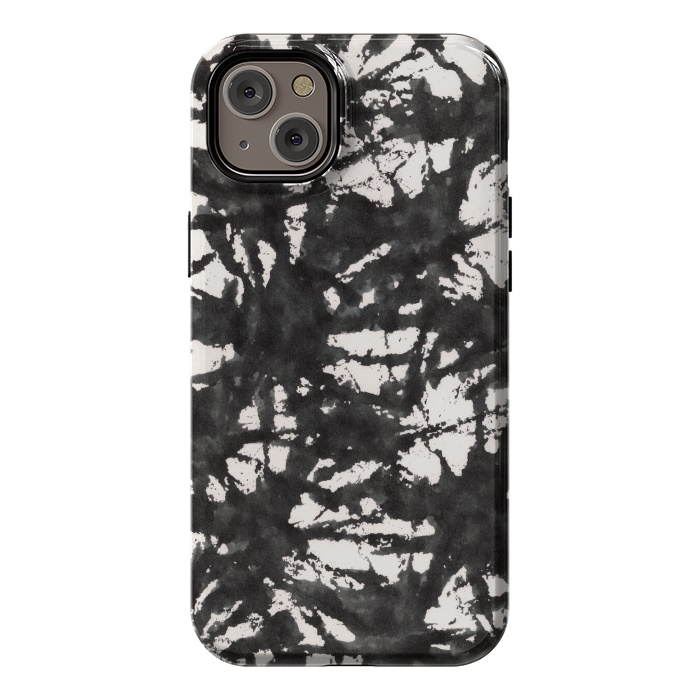 iPhone 14 Plus StrongFit Black Watercolor Stamp by Hanny Agustine