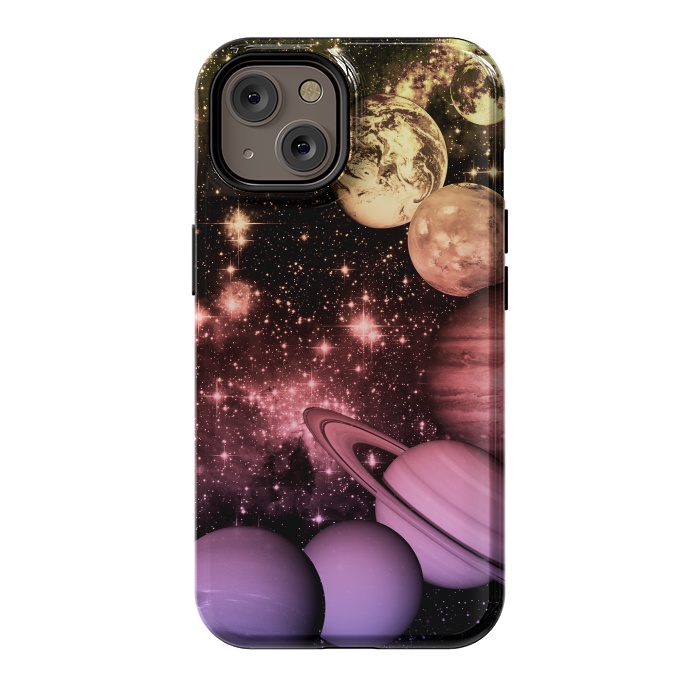 iPhone 14 StrongFit Pastel gradient Solar System space art by Oana 
