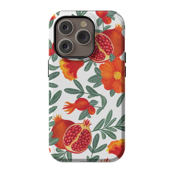 iPhone 14 Pro StrongFit Pomegranate by Julia Badeeva