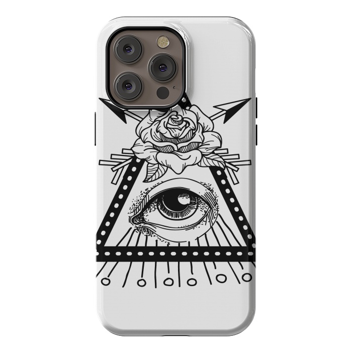 iPhone 14 Pro max StrongFit third eye rose by haroulita