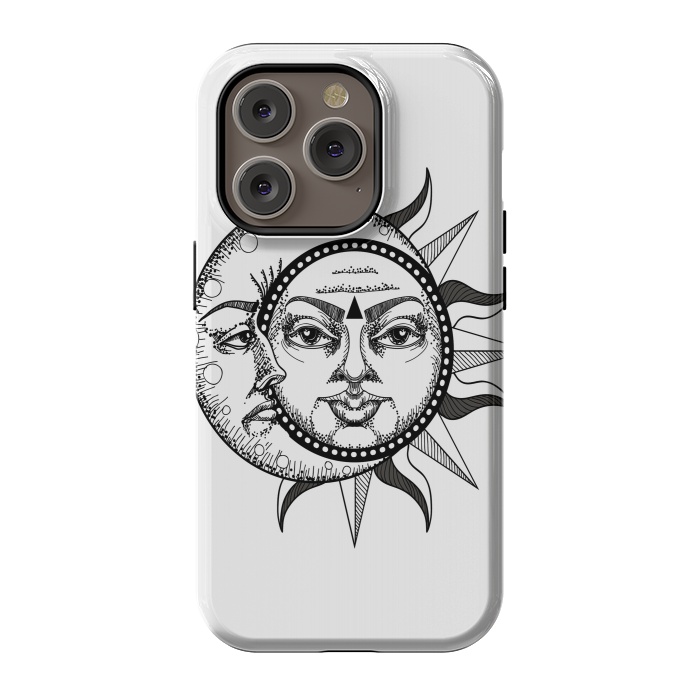 iPhone 14 Pro StrongFit sun moon by haroulita