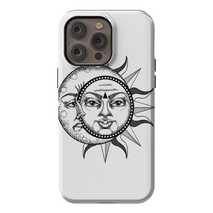 iPhone 14 Pro max StrongFit sun moon by haroulita