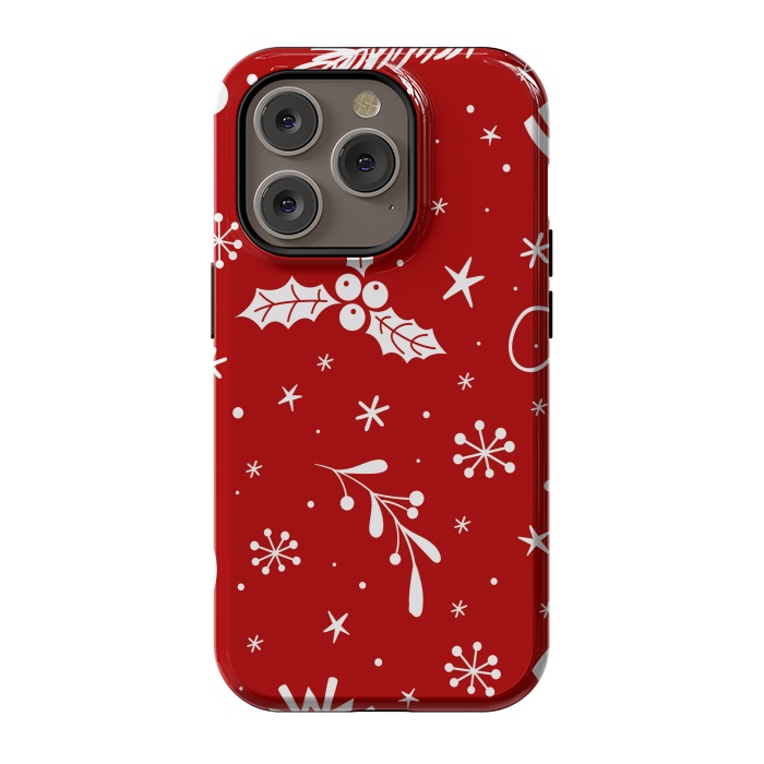 iPhone 14 Pro StrongFit christmas pattern by haroulita
