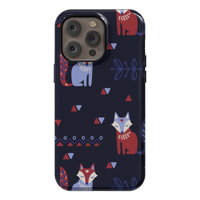 iPhone 14 Pro max StrongFit cute fox by haroulita