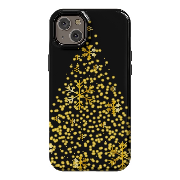 iPhone 14 Plus StrongFit golden christmas tree by haroulita