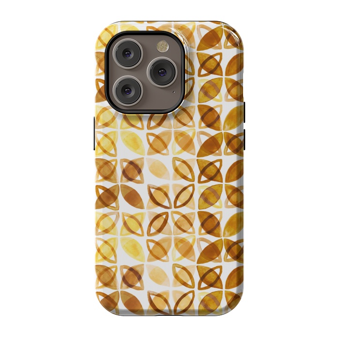 iPhone 14 Pro StrongFit 70's Watercolor Pattern  by Tigatiga