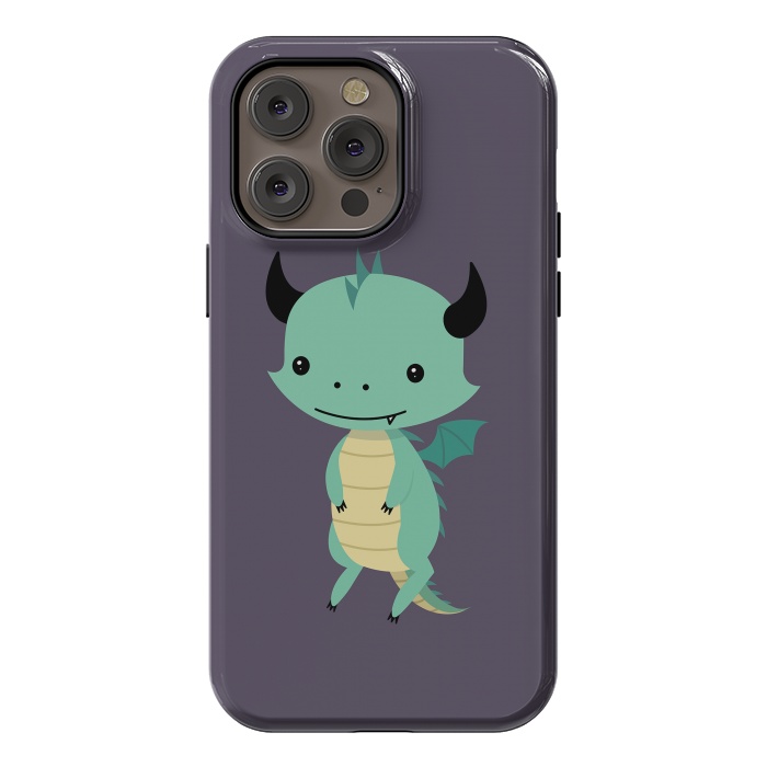 iPhone 14 Pro max StrongFit Cute dragon by Laura Nagel