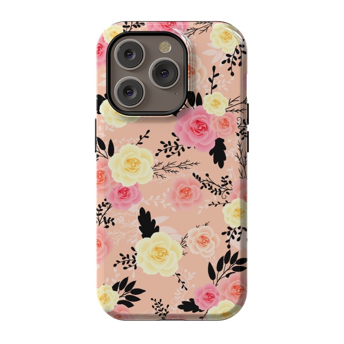 iPhone 14 Pro StrongFit Roses pattern by Jms