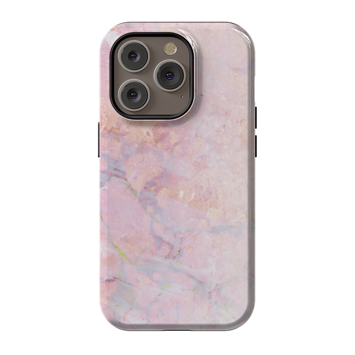 iPhone 14 Pro StrongFit Soft pink marble by Oana 