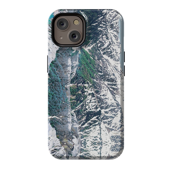iPhone 14 StrongFit Snowy mountains landscape by Oana 