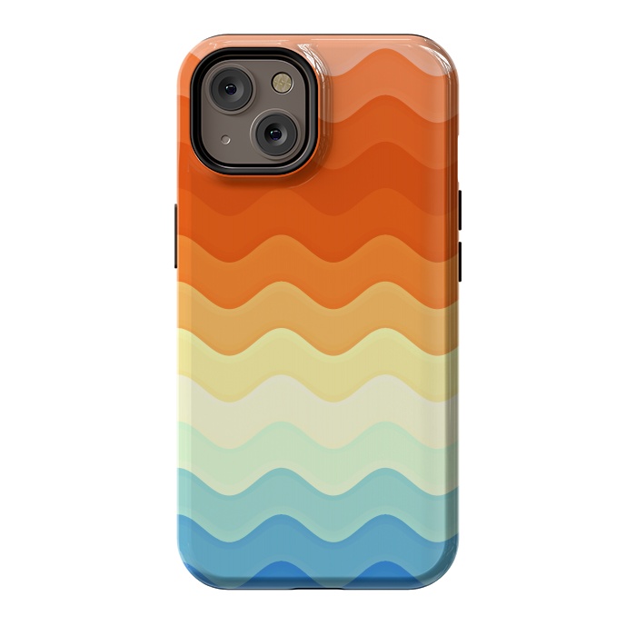 iPhone 14 StrongFit Color Waves by Creativeaxle