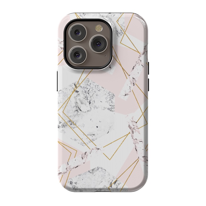 iPhone 14 Pro StrongFit Marble and abstract frames by Julia Badeeva