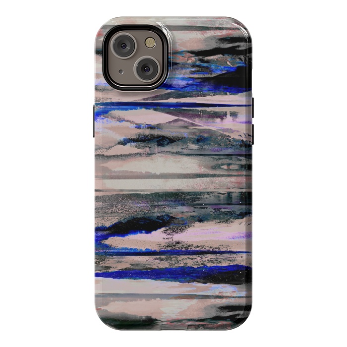 iPhone 14 Plus StrongFit Stylised mountain landscape painting by Oana 