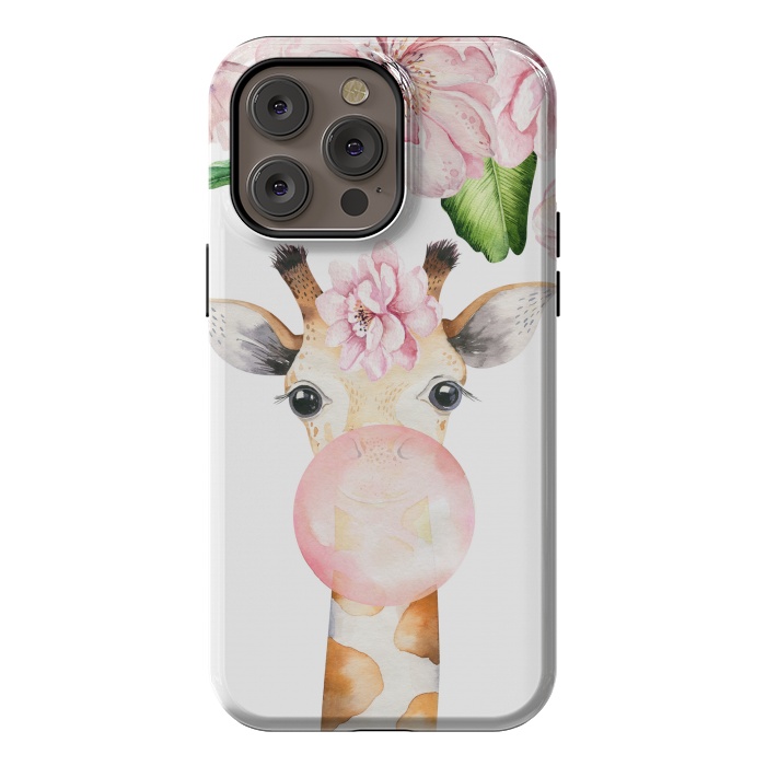 iPhone 14 Pro max StrongFit Flower Giraffe With Chewing gum by  Utart