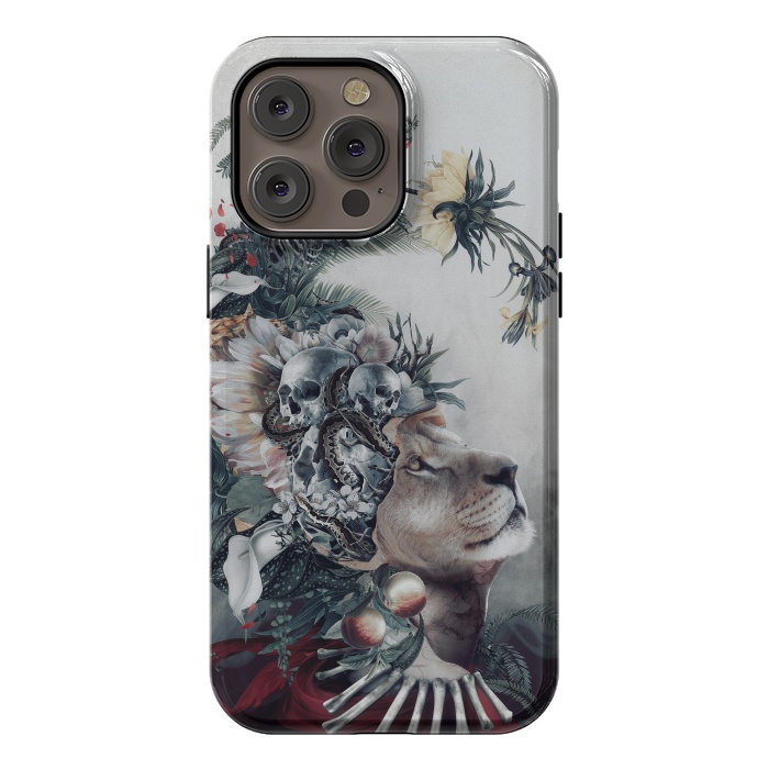 iPhone 14 Pro max StrongFit Lion and Skulls by Riza Peker