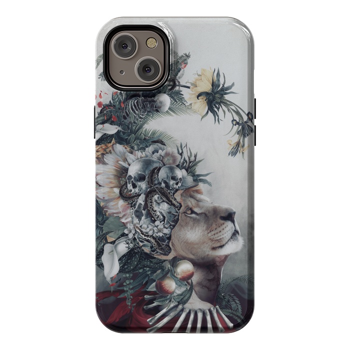 iPhone 14 Plus StrongFit Lion and Skulls by Riza Peker