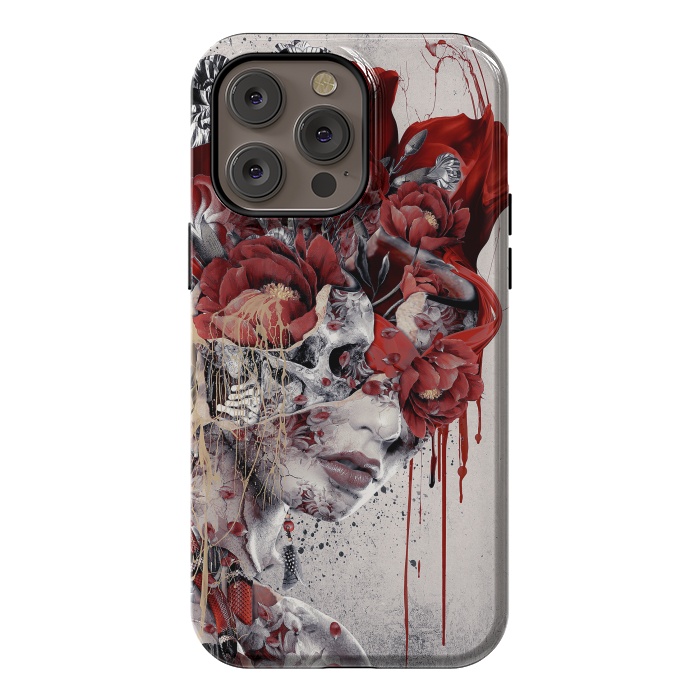 iPhone 14 Pro max StrongFit Queen of Skulls by Riza Peker
