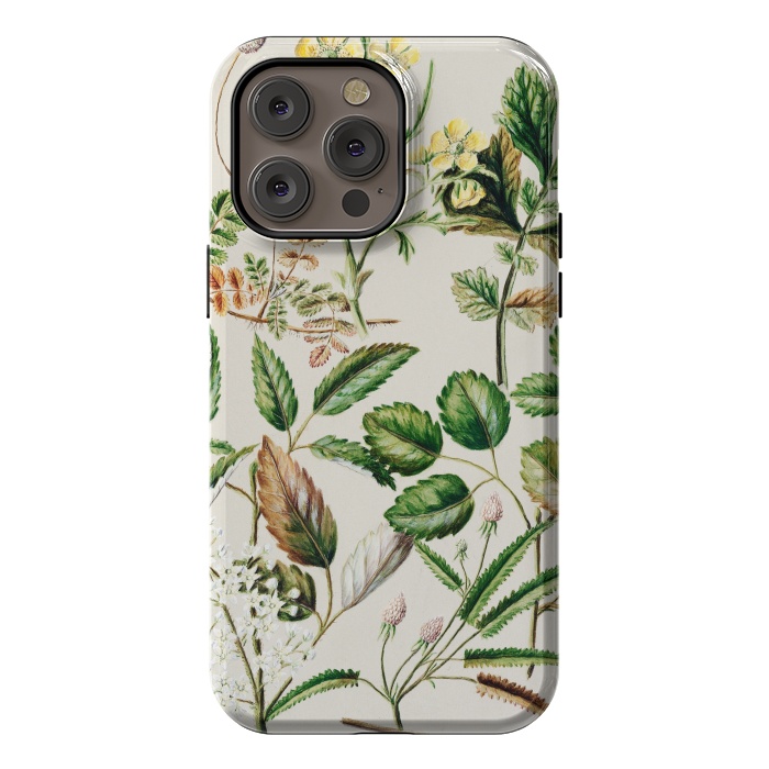 iPhone 14 Pro max StrongFit Botanic Collage by Zala Farah