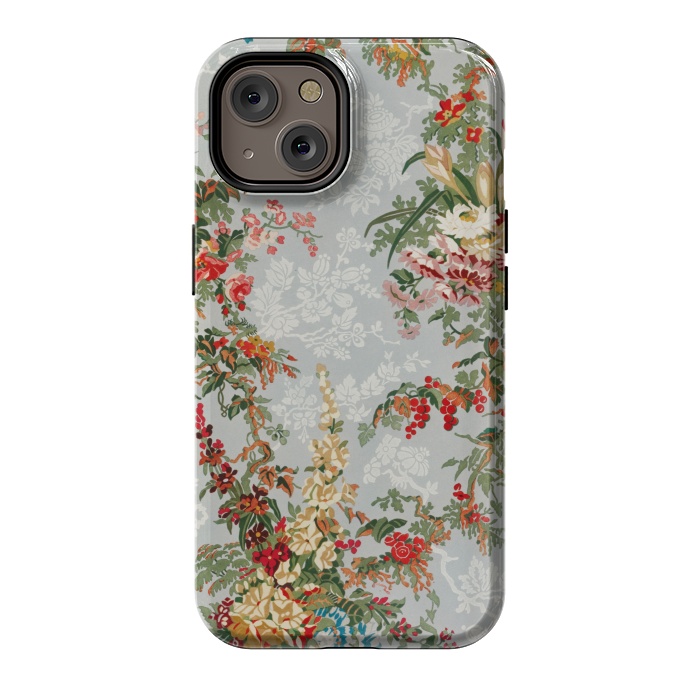 iPhone 14 StrongFit Industrial Floral Print by Zala Farah
