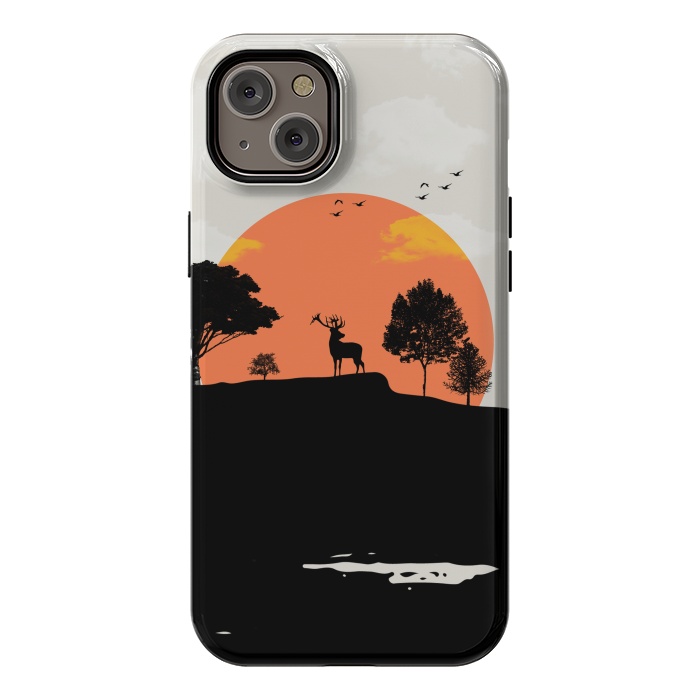 iPhone 14 Plus StrongFit Deer in the Forest by Creativeaxle