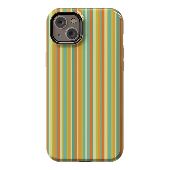 iPhone 14 Plus StrongFit MULTI COLOURED LINES 2 by MALLIKA