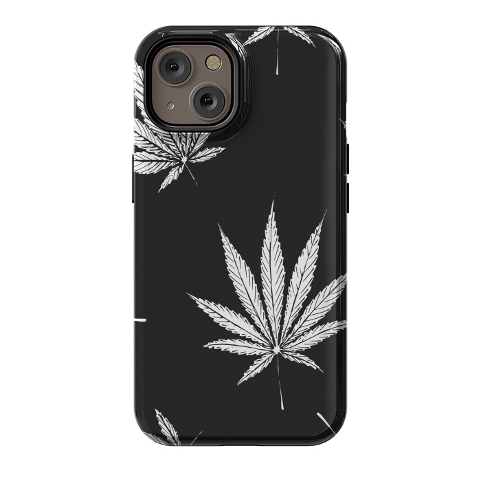 iPhone 14 StrongFit marijuana leaf by haroulita