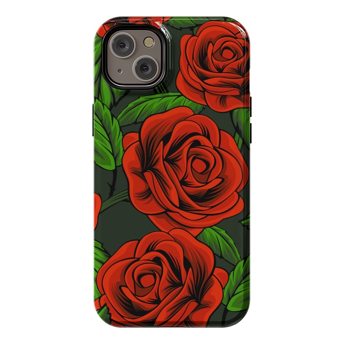 iPhone 14 Plus StrongFit red roses by haroulita